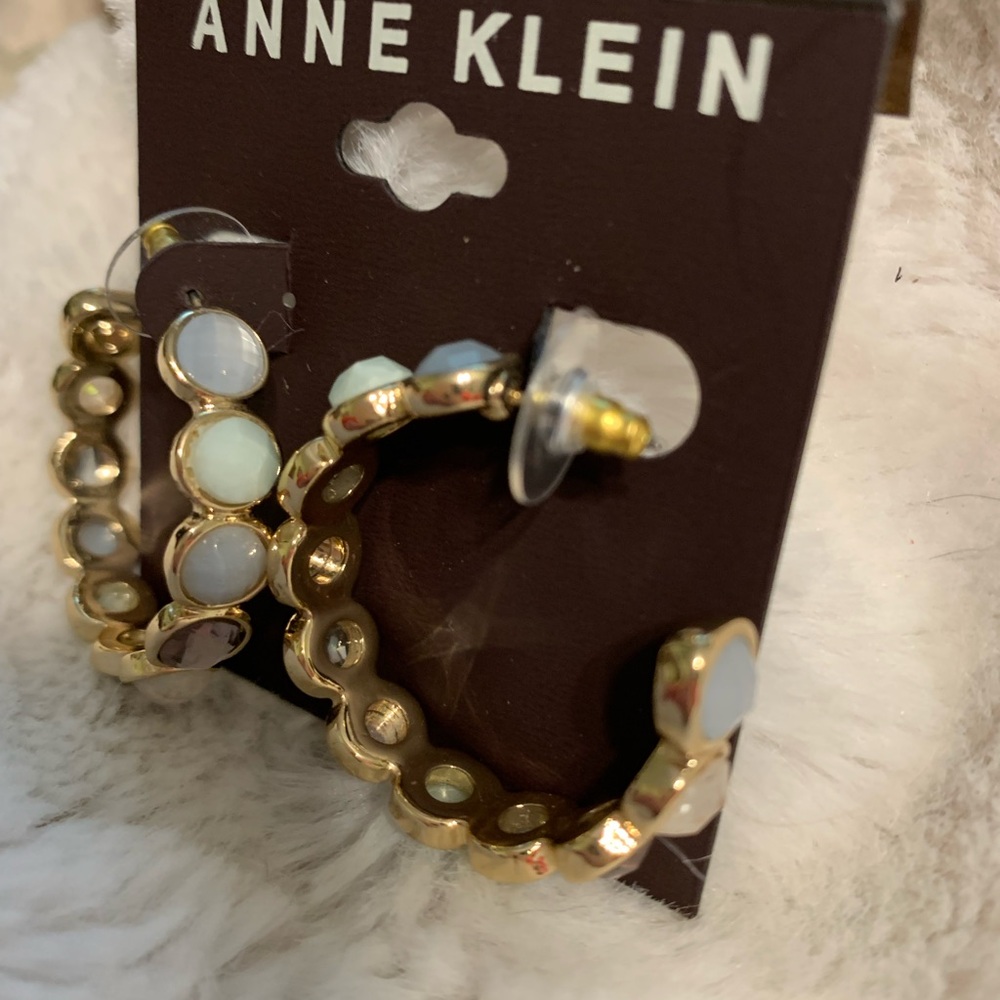 Anne Klein hoop earringss nwt - Picture 2 of 6